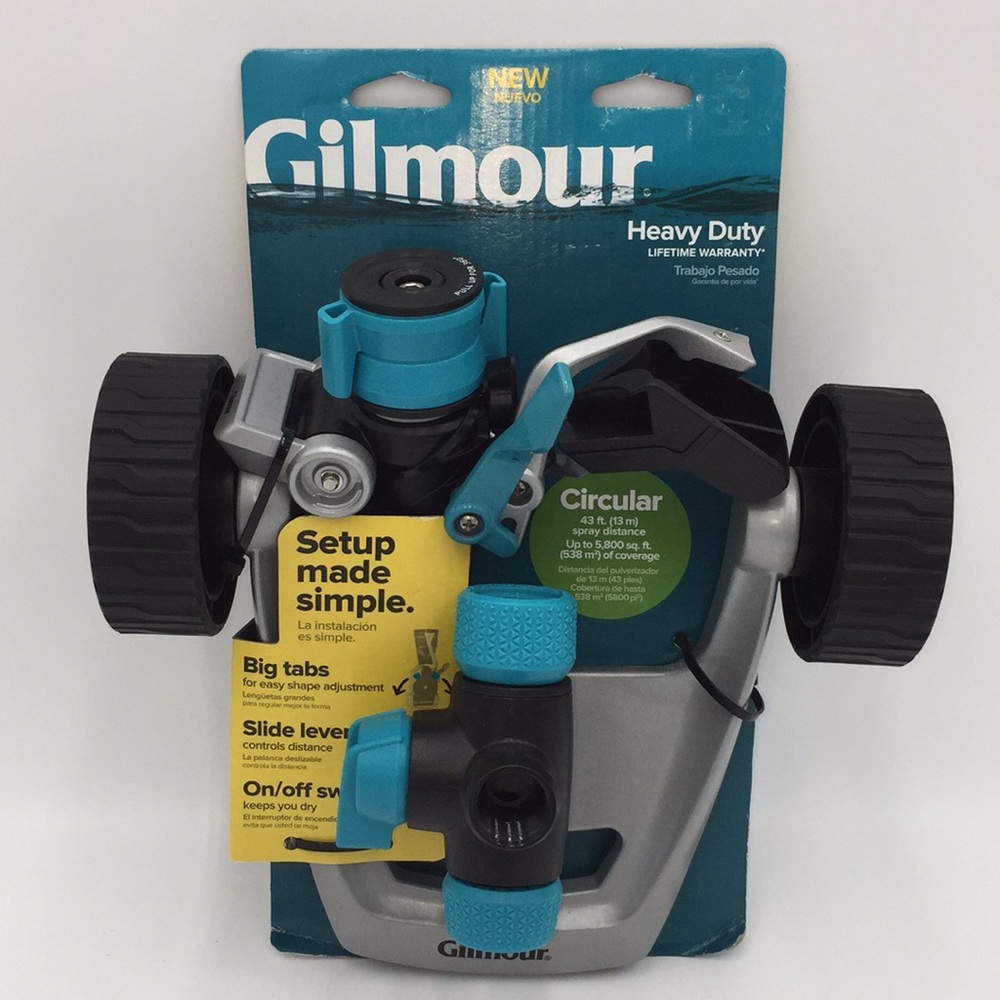 Gilmour Heavy Duty Lawn Garden Yard Water Sprinkler Circular